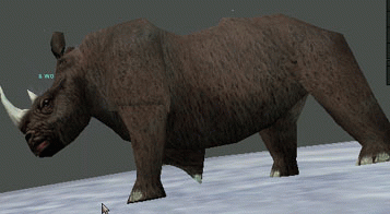 a wooly rhino