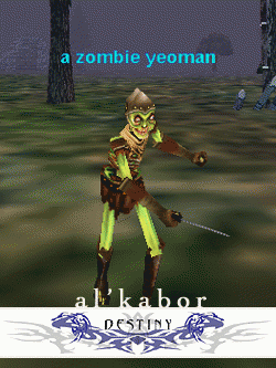 a zombie yeoman