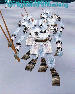 an agitated snowfang