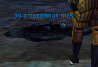 an amorphous mass