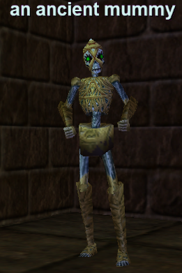 an ancient mummy