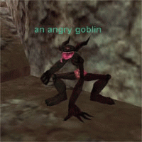 an angry goblin