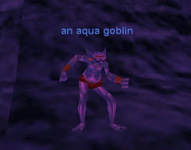 an aqua goblin
