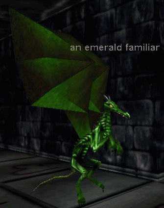 an emerald familiar