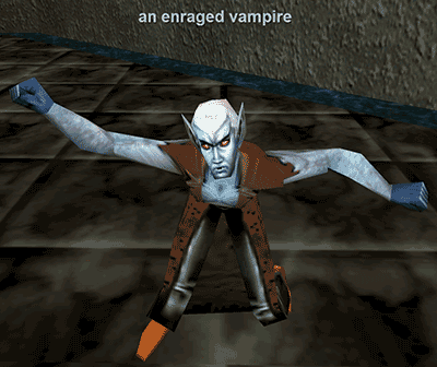 an enraged vampire