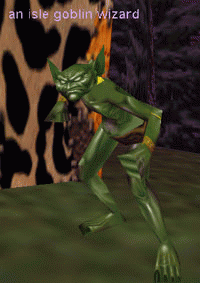 an isle goblin wizard