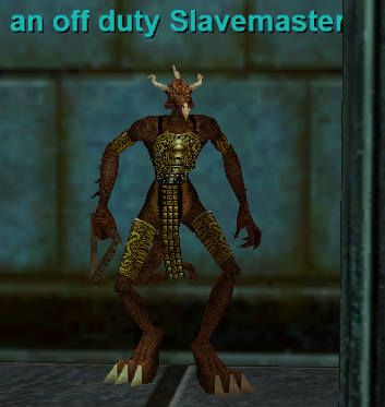 an off duty Slavemaster