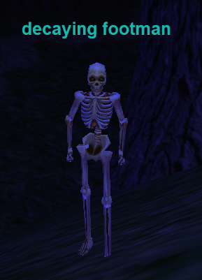 decaying footman