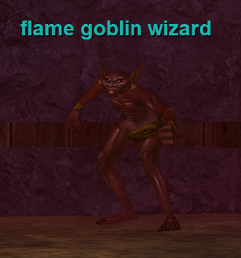 flame goblin wizard