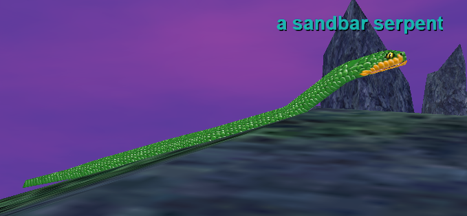 a sandbar serpent