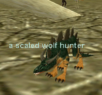A scaled wolf hunter