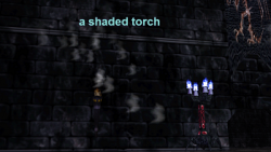 a shaded torch